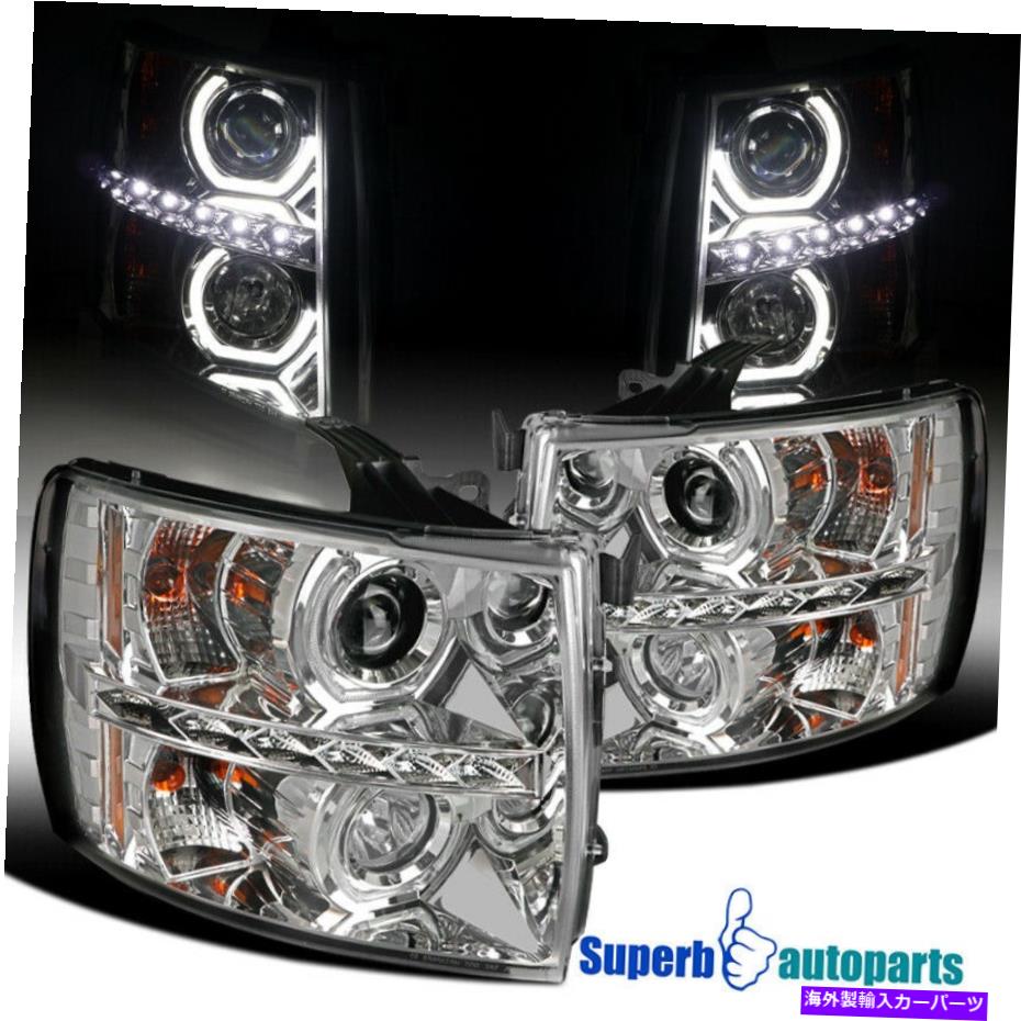 USヘッドライト 2007-2013 Silverado 1500 / 07-14 2500HD U-HaloプロジェクターヘッドライトLEDバー For 2007-2013 Silverado 1500 / 07-14 2500HD U-Halo Projector Headlights LED Bar【並行輸入品】｜Us Custom Parts Shop USDM