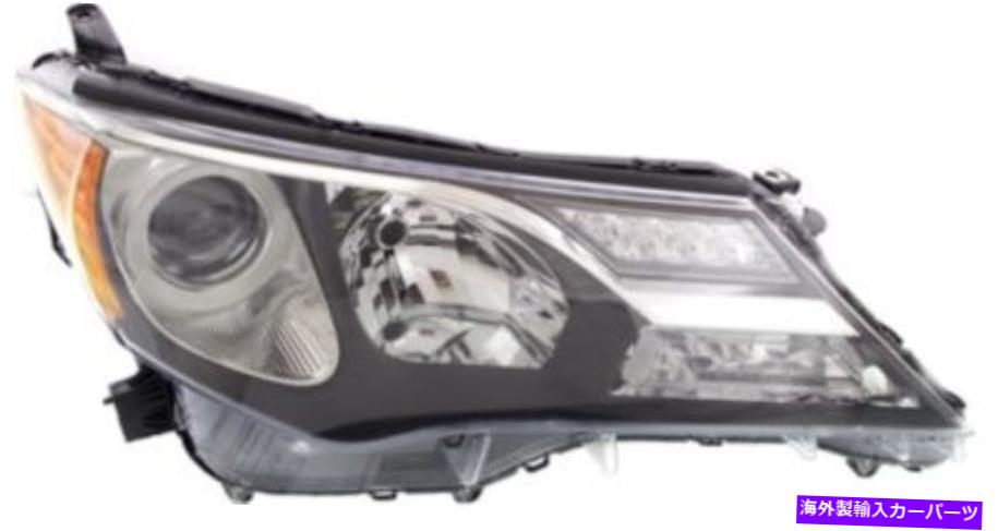 USヘッドライト 2013年 - 2015年トヨタRAV4から2519147Cのための旅客側クリアレンズヘッドライト Passenger Side Clear Lens Headlight for 2013-2015 Toyota RAV4 TO2519147C【並行輸入品】