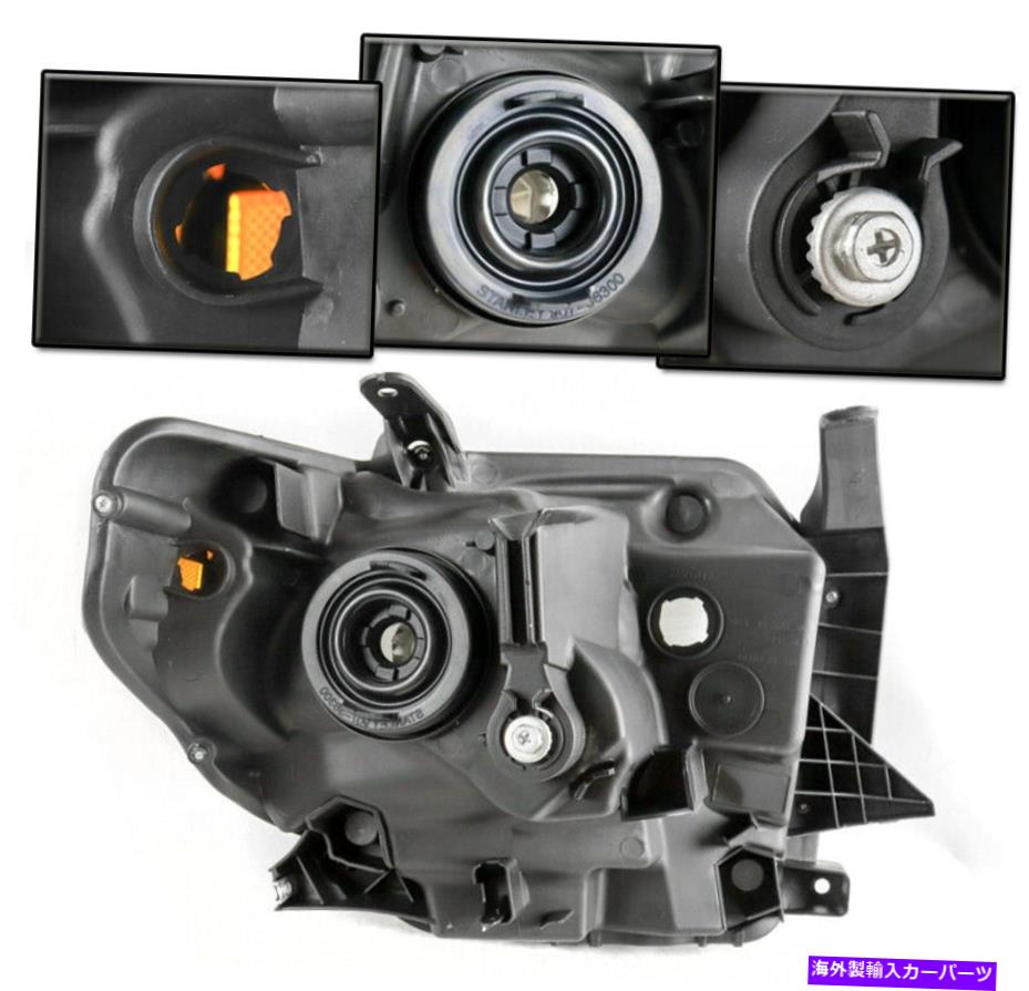 USヘッドライト 2014-2017トヨタツンドラブラック交換ヘッドライトヘッドランプ+ LED信号DRL FOR 2014-2017 TOYOTA TUNDRA BLACK REPLACEMENT HEADLIGHT HEADLAMP+LED SIGNAL DRL【並行輸入品】｜Us Custom Parts Shop USDM
