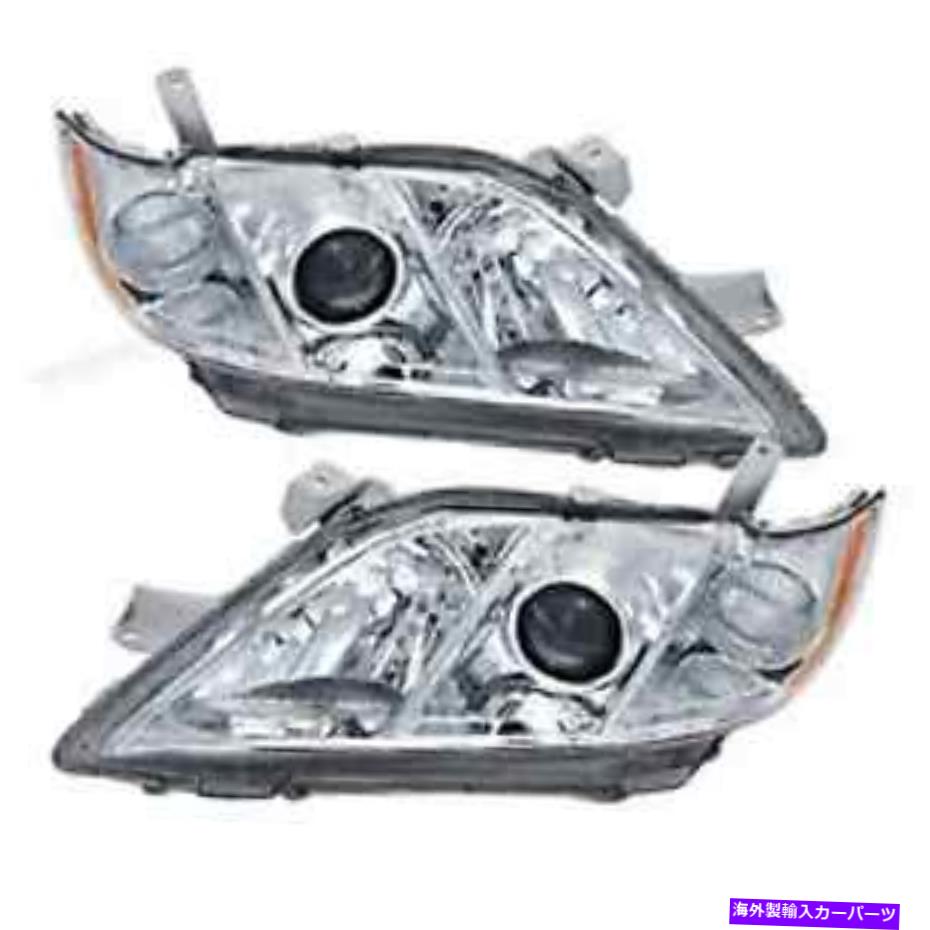 USヘッドライト フィット07-09カムリドライバー＆旅客ヘッドライトクリアレンズジャパン（ペア） Fits 07-09 Camry Driver & Passenger Headlight Clear Lens Japan Built (pair)【並行輸入品】