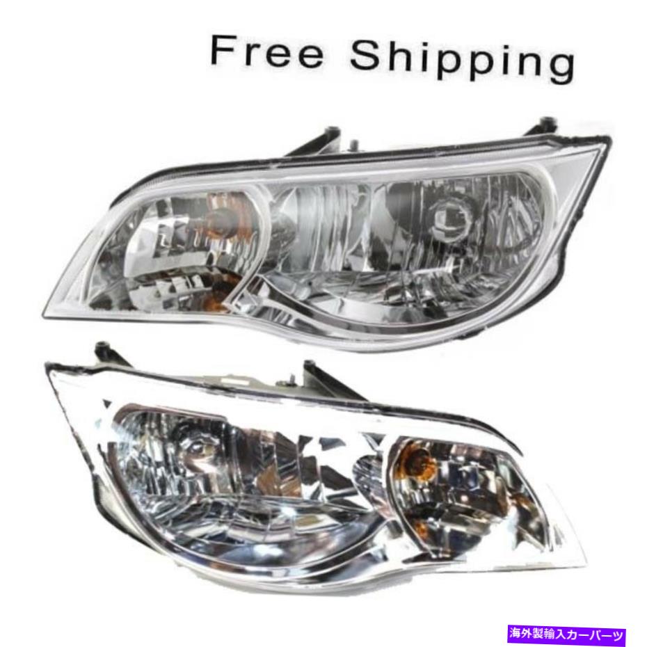 USヘッドライト ハロゲンヘッドランプアセンブリセット2 LH&RHサイドフィットサターンイオンクーペ2003-2007 Halogen Head Lamp Assembly Set of 2 LH & RH Side Fits Saturn Ion Coupe 2003-2007【並行輸入品】|Us Custom Parts Shop USDM