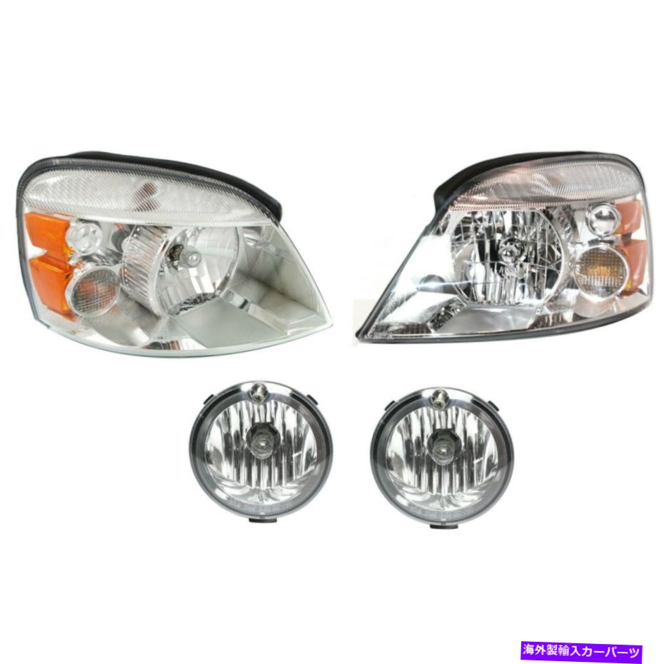 USヘッドライト 2004-2007フォードフリーストラのヘッドライトキット左右4ピース Headlight Kit For 2004-2007 Ford Freestar Left and Right 4Pc【並行輸入品】|Us Custom Parts Shop USDM