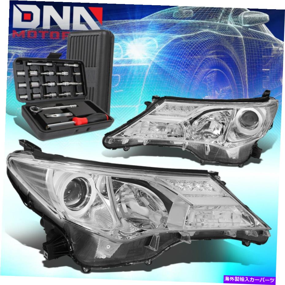 USヘッドライト 2013年 - 2015年トヨタRAV4 XA40プロジェクターヘッドライトヘッドランプ+ツールクローム/クリア FOR 2013-2015 TOYOTA RAV4 XA40 PROJECTOR HEADLIGHT HEAD LAMP+TOOLS CHROME/CLEAR【並行輸入品】|Us Custom Parts Shop USDM