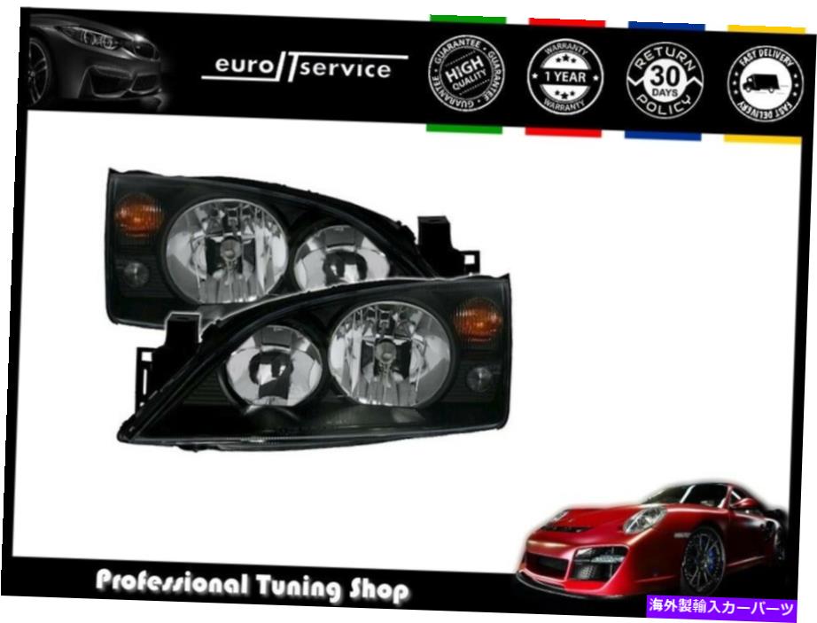 USヘッドライト Ford Mondeo MK3 2000-2003 2004 2006 2007 BlackのためのヘッドライトVP145を設定します SET HEADLIGHTS VP145 FOR FORD MONDEO MK3 2000-2003 2004 2005 2006 2007 BLACK【並行輸入品】