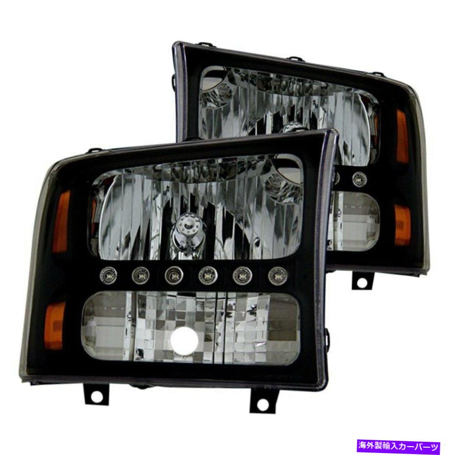USヘッドライト フォードエクスカーション00-04 CGブラックユーロヘッドライトW駐車場LED For Ford Excursion 00-04 CG Black Euro Headlights w Parking LEDs【並行輸入品】｜Us Custom Parts Shop USDM