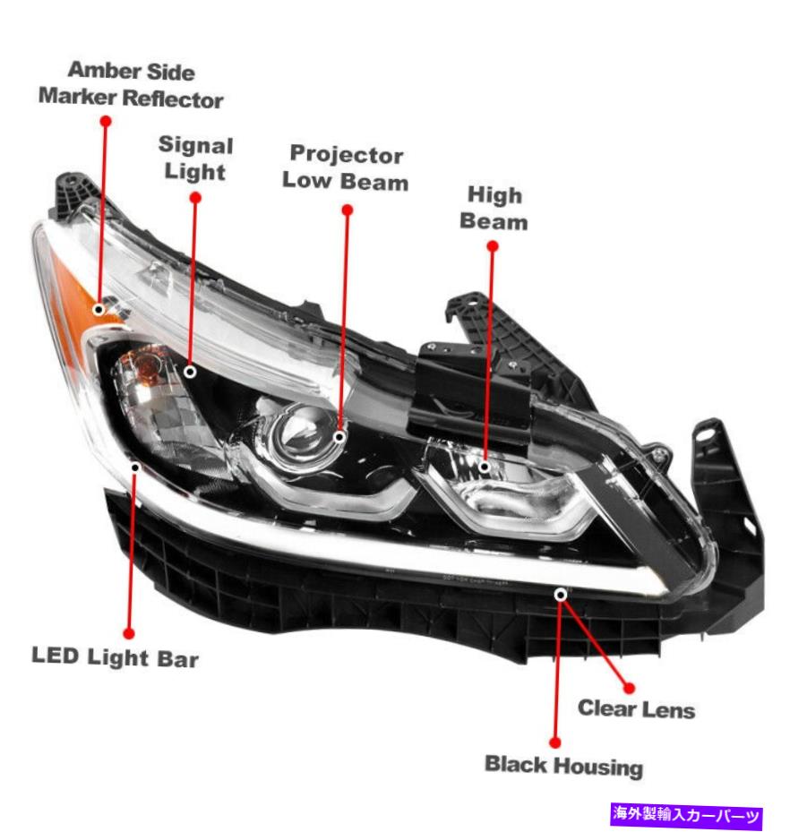 USヘッドライト 16-17ホンダアコードセダンプロジェクターヘッドライトランプクローム旅客RH For 16-17 Honda Accord Sedan Projector Headlight Lamp Chrome Passenger Right RH【並行輸入品】｜Us Custom Parts Shop USDM
