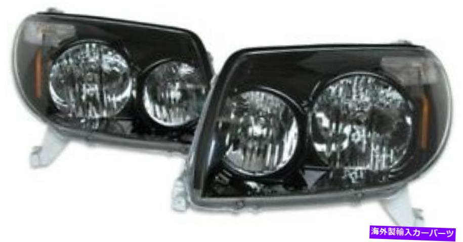 USヘッドライト Black Head Lights OE Style Depo Fits 2003-2005トヨタ4Runner Black Head Lights OE Style DEPO Fits 2003-2005 Toyota 4Runner【並行輸入品】