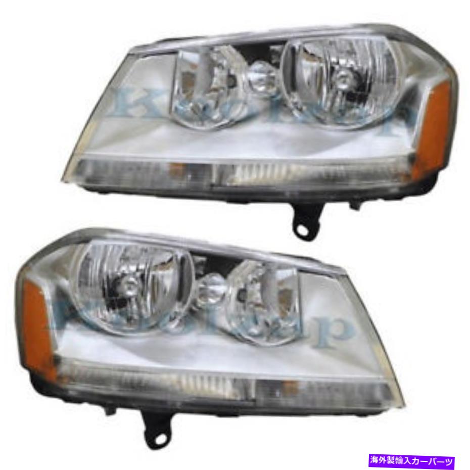 USヘッドライト 08-13 Avenger Sxt SEヘッドライトヘッドランプヘッドライトランプ左右サイドセットペア 08-13 Avenger SXT SE Headlight Headlamp Head Light Lamp Left Right Side Set PAIR【並行輸入品】