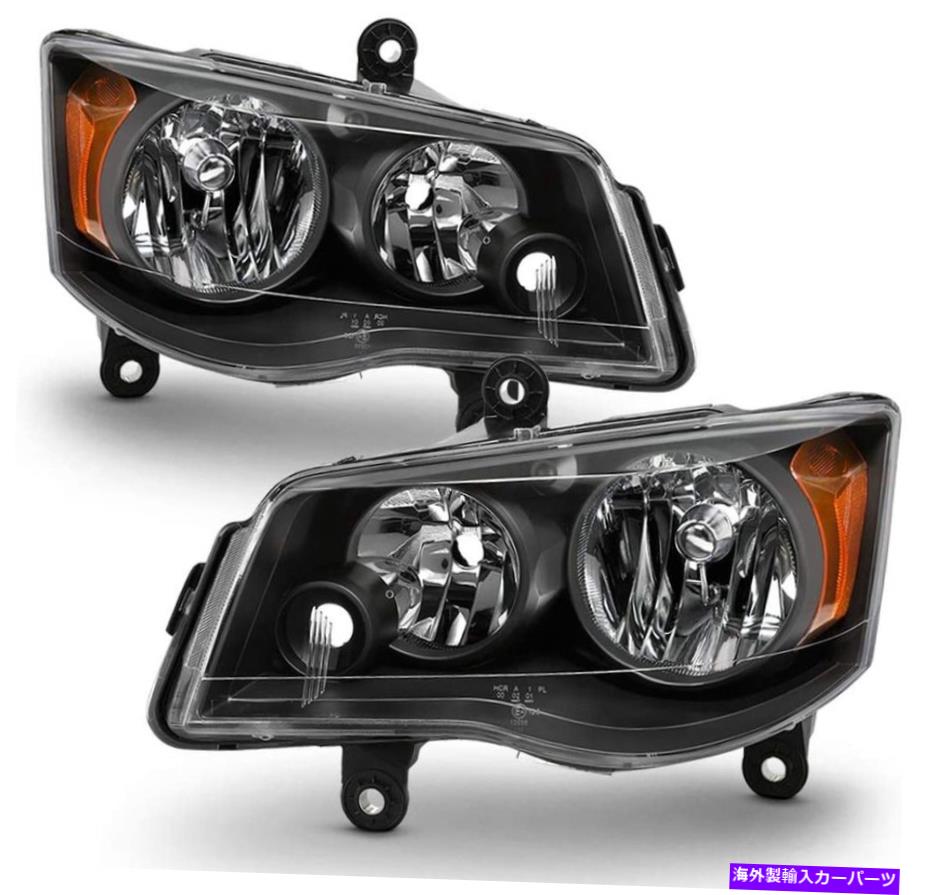 USヘッドライト 2011-2018 Dodge Grand Caravan 2008-2016 Town＆Country L + R BLACK Headlights For 2011-2018 Dodge Grand Caravan 2008-2016 Town & Country L+R Black【並行輸入品】｜Us Custom Parts Shop USDM