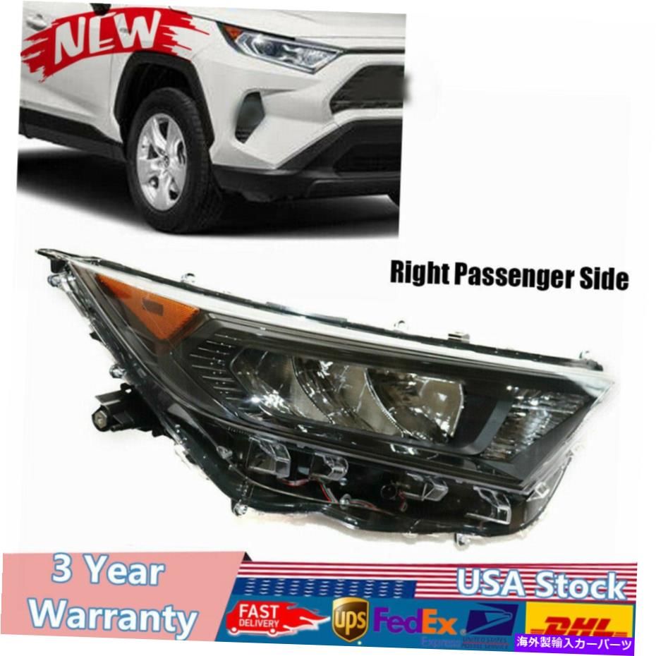 USヘッドライト 2019 - 20トヨタRAV4ブラックハウジングのためのLEDヘッドライトの交換の乗客の権利 LED Headlight Replacement Passenger Right For 2019- 20 Toyota RAV4 Black Housing【並行輸入品】