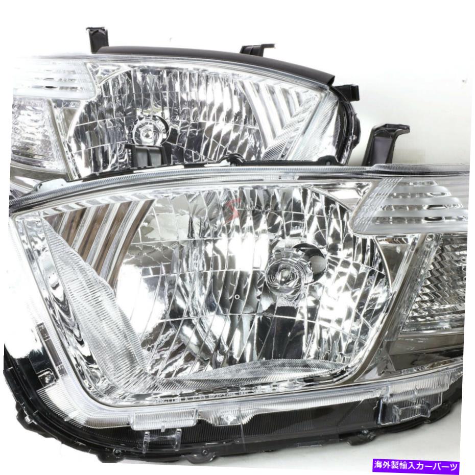 USヘッドライト クロームハウジング琥珀色の角信号ヘッドライトランプToyota Highlander Chrome Housing Amber Corner Signal Headlight Lamps for 08-10 Toyota Highlander【並行輸入品】|Us Custom Parts Shop USDM