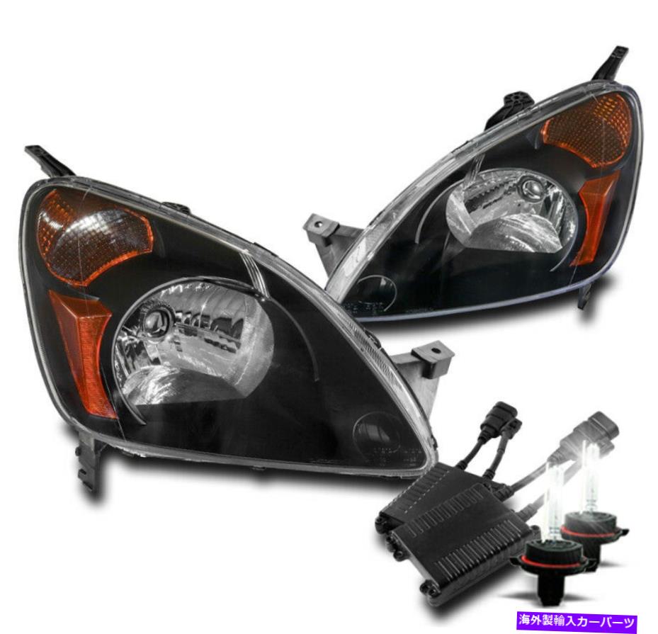 USヘッドライト 2002年2003年2004ホンダCR-Vブラック交換ヘッドライトヘッドランプW / 50W 6K HID For 2002 2003 2004 Honda CR-V Black Replacement Headlight Headlamp w/50W 6K HID【並行輸入品】｜Us Custom Parts Shop USDM 48,548円