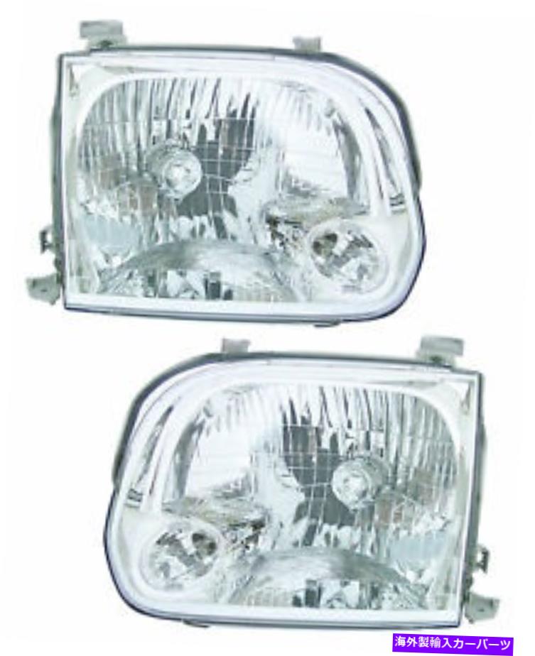 USヘッドライト 2005年2006年トヨタツンドラダブルキャブ|セコイアヘッドライトペアセット For 2005 2006 Toyota Tundra Double Cab|Sequoia Headlights Pair Set【並行輸入品】
