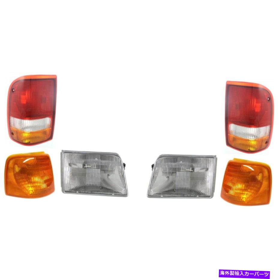 USヘッドライト 93-97フォードレンジャーの角ライトヘッドライトテールライト左右のキット Corner Light Headlight Tail Light For 93-97 Ford Ranger Left and Right Kit【並行輸入品】｜Us Custom Parts Shop USDM 48,548円