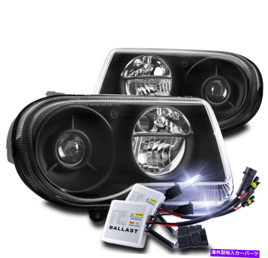USヘッドライト 2005-2010 Chrysler 300CブラックプロジェクターヘッドライトヘッドランプW / 10000K HID FOR 2005-2010 CHRYSLER 300C BLACK PROJECTOR HEADLIGHT HEADLAMP W/10000K HID NEW【並行輸入品】|Us Custom Parts Shop USDM