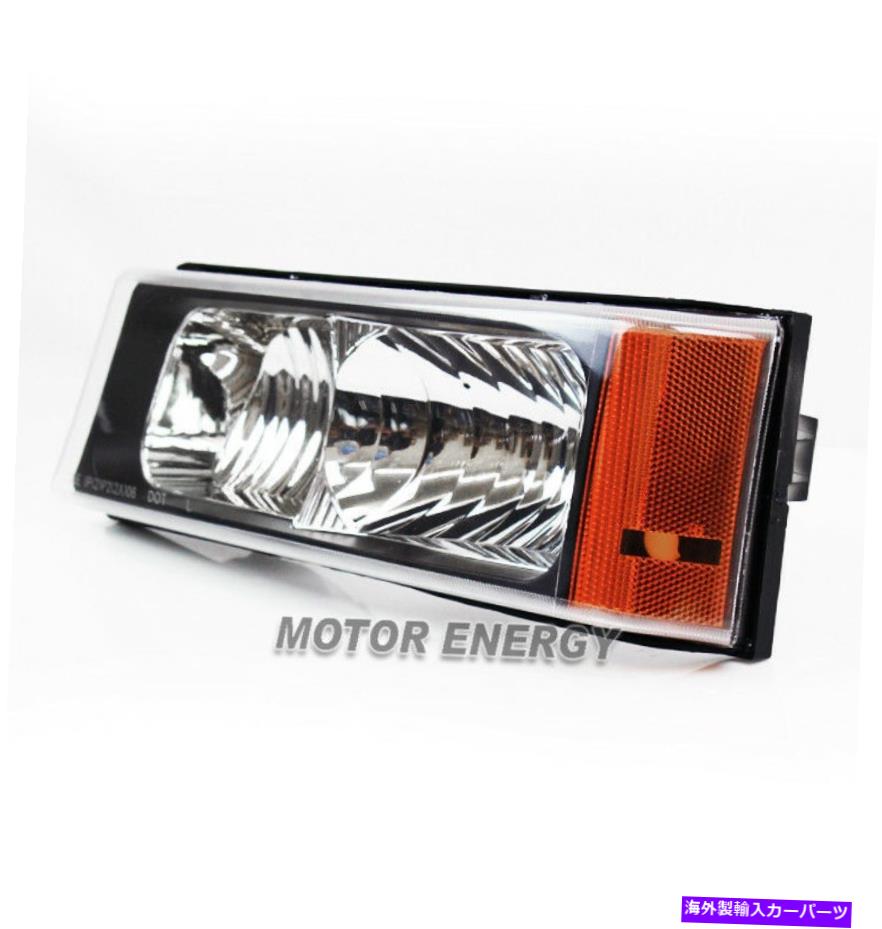 USヘッドライト 03+ Silverado Avalanche Halo LEDブラックプロジェクターヘッドライトランプW /アンバーバンパー 03+ SILVERADO AVALANCHE HALO LED BLACK PROJECTOR HEAD LIGHTS LAMP W/AMBER BUMPER【並行輸入品】