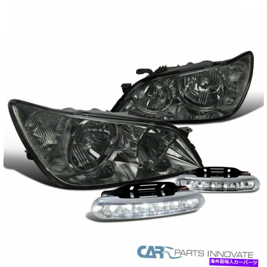 USヘッドライト FIT 01-05 Lexus IS300スモーク色合いヘッドライト+クリアLEDフォグバンパーライト Fit 01-05 Lexus IS300 Smoke Tinted Headlights+Clear LED Fog Bumper Lights【並行輸入品】|Us Custom Parts Shop USDM