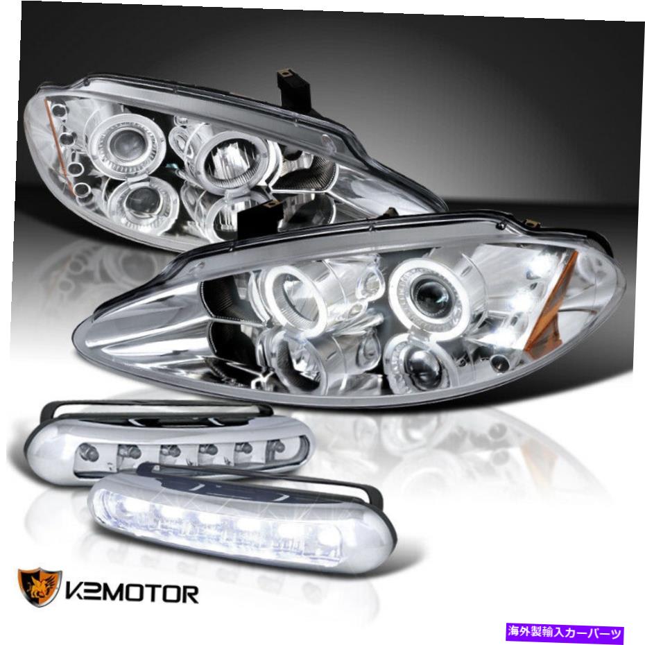 USヘッドライト 98-04 Intropid Halo Chromeプロジェクターヘッドライト+ LEDバンパーフォグランプ 98-04 Intrepid Halo Chrome Projector Headlights+LED Bumper Fog Lamps【並行輸入品】｜Us Custom Parts Shop USDM