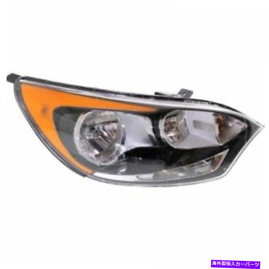 USヘッドライト キアリオ12-16、助手席側ヘッドライト、クリアレンズ For Kia Rio 12-16, Passenger Side Headlight, Clear Lens【並行輸入品】
