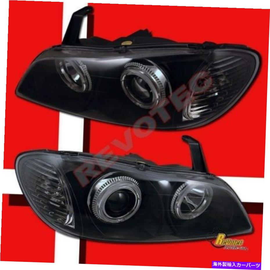 USヘッドライト 2000-2004 Infiniti i30 i35のためのデュアルハローエンジェルの目黒いプロジェクターのヘッドライト Dual Halo Angel Eyes Black Projector Headlights For 2000-2004 Infiniti I30 I35【並行輸入品】