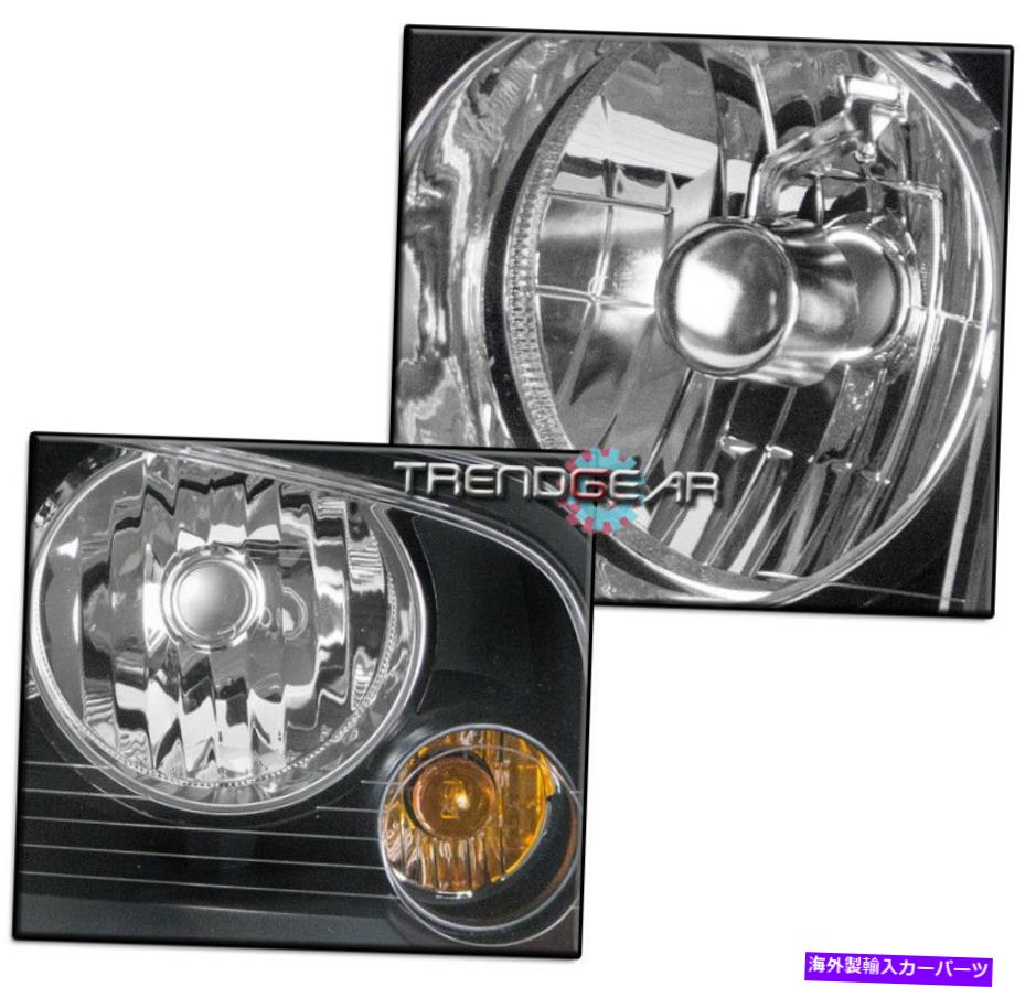 USヘッドライト 2006-2010 Dodge Charger Black Headlight Lamp W / Bumper Blue DRL LED +キセノンHID FOR 2006-2010 DODGE CHARGER BLACK HEADLIGHT LAMP W/BUMPER BLUE DRL LED+XENON HID【並行輸入品】