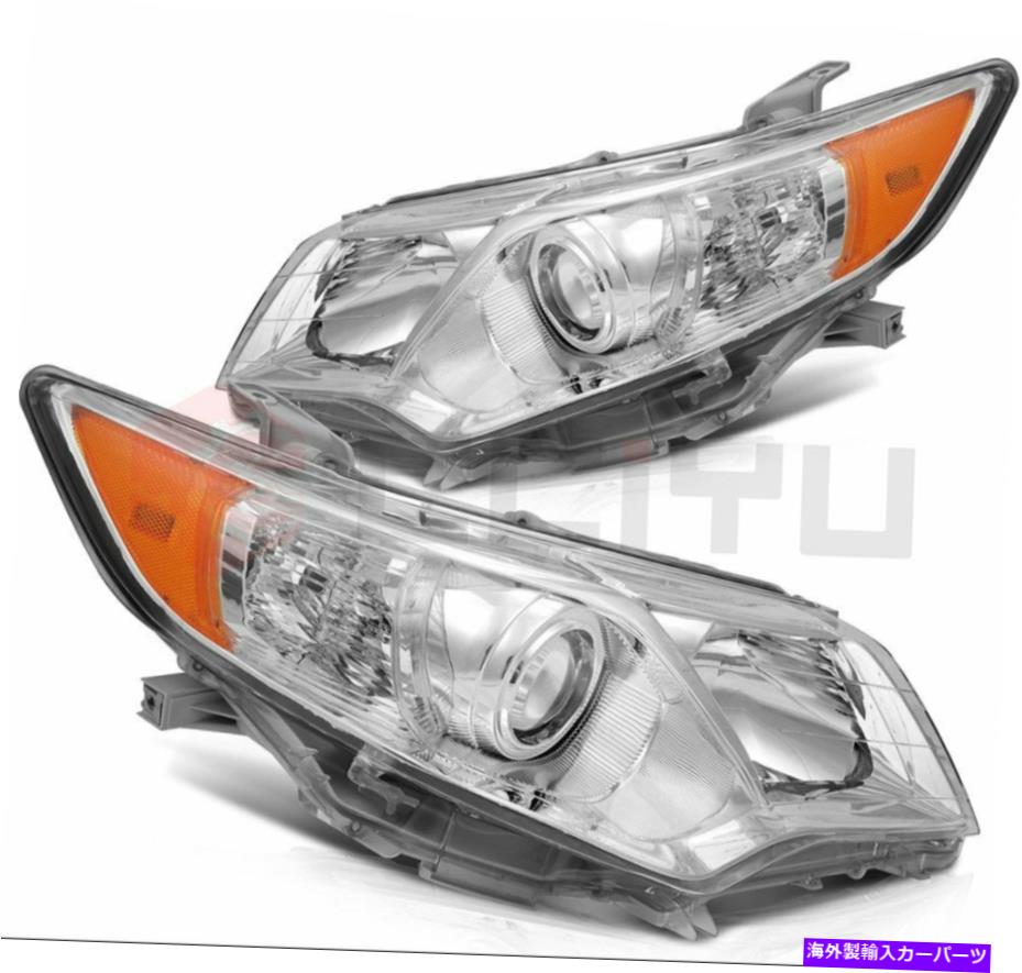 USヘッドライト 2012-2014トヨタカムリーヘッドライトヘッドランプアセンブリクローム左+右ライト For 2012-2014 Toyota Camry Headlights Headlamps Assembly Chrome Left+Right Light【並行輸入品】