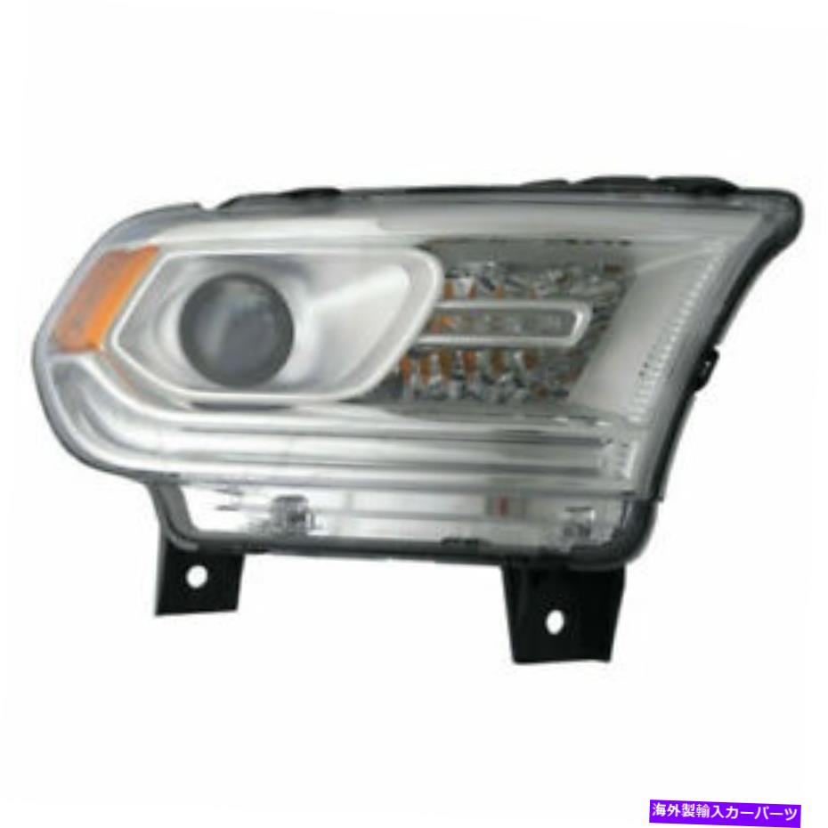 USヘッドライト RH右乗客ヘッドランプW / O LED DRLハロゲンフィット2014 2015 Dodge Durango RH Right Passenger Headlamp W/O LED DRL Halogen fits 2014 2015 Dodge Durango【並行輸入品】
