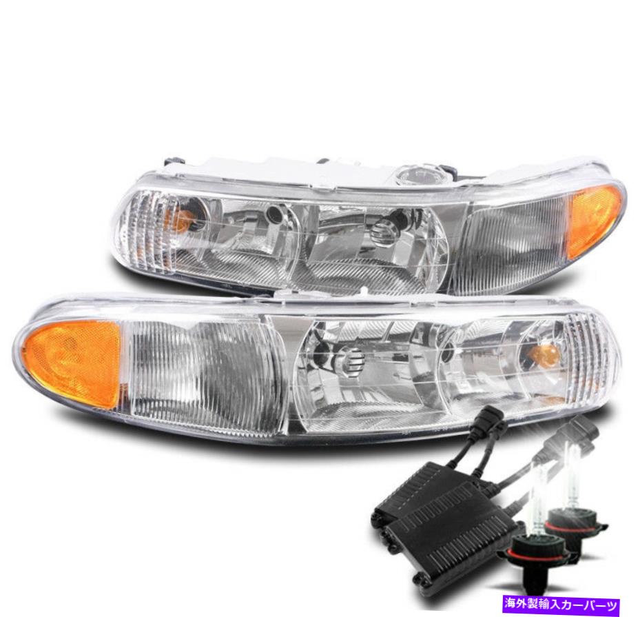 USヘッドライト 1997年から2005年のBuick Century / 2004 Regal ChromeヘッドライトランプW / 50W 8000K HIDセット FOR 1997-2005 BUICK CENTURY/2004 REGAL CHROME HEADLIGHT LAMP W/50W 8000K HID SET【並行輸入品】