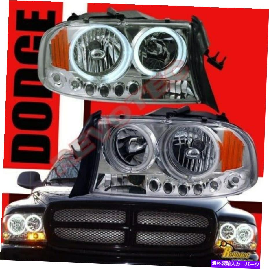 USヘッドライト 1998-2004 Dodge Dakota / DurangoデュアルG3スーパーブライトハローLEDヘッドライト 1998-2004 Dodge Dakota / Durango Dual G3 Super Bright Halo LED Headlights【並行輸入品】｜Us Custom Parts Shop USDM