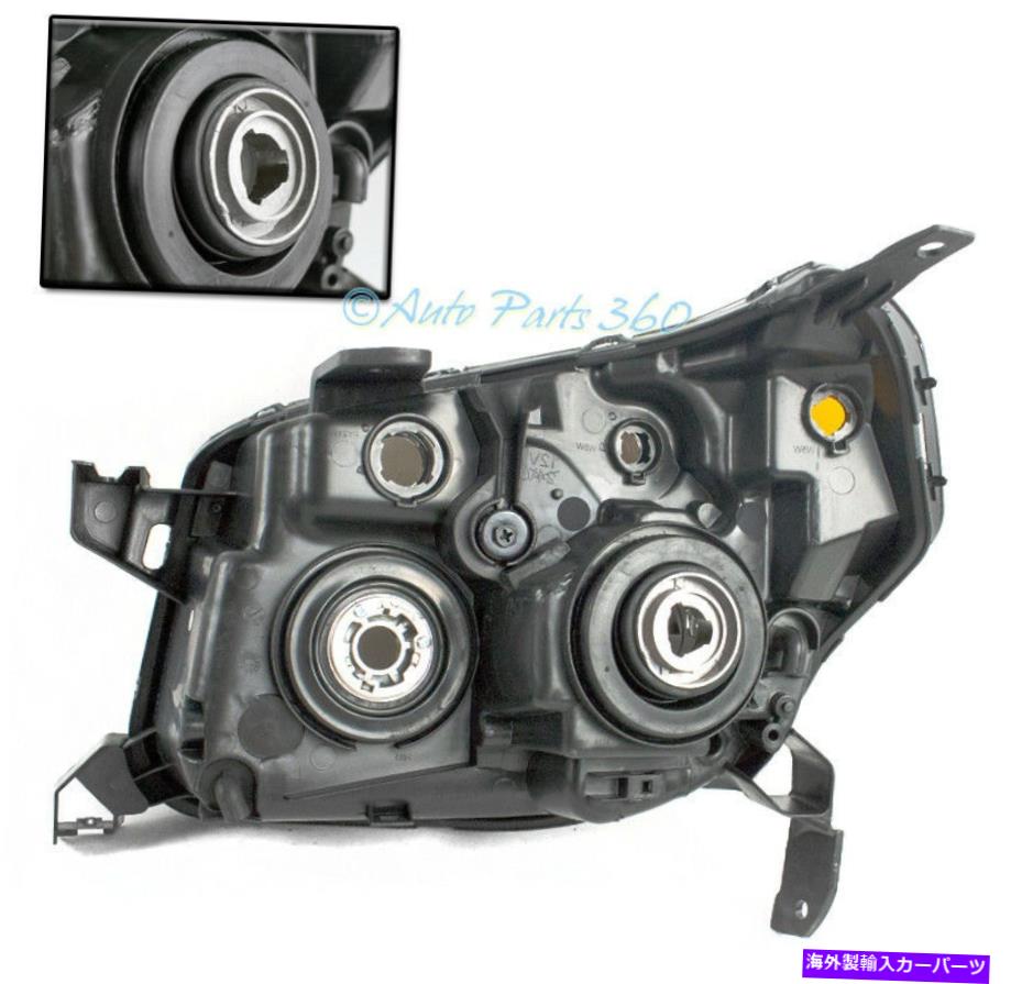 USヘッドライト 06-08ホンダパイロット交換プロジェクターブラックヘッドライトランプW / BLUE DRL LED FOR 06-08 HONDA PILOT REPLACEMENT PROJECTOR BLACK HEADLIGHTS LAMP W/BLUE DRL LED【並行輸入品】