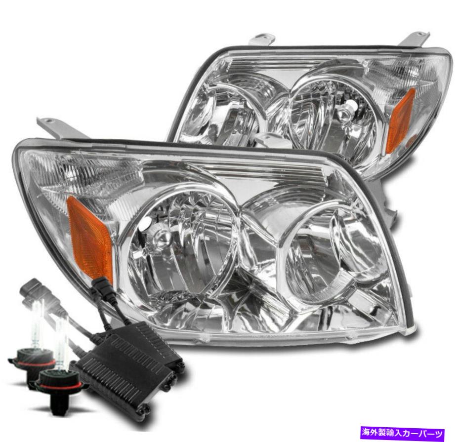 USヘッドライト 2003年から2005年トヨタ4RUNNER 4ランナークロームクリスタルヘッドライト+ 50W 8K Xenon HID FOR 2003-2005 TOYOTA 4RUNNER 4 RUNNER CHROME CRYSTAL HEADLIGHT +50W 8K XENON HID【並行輸入品】