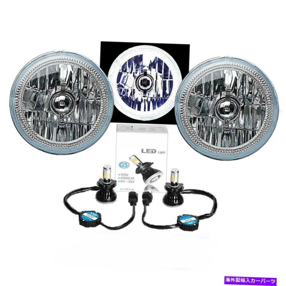USヘッドライト 穂軸ホワイトLEDハローヘッドライト6K 4000LM LEDライトキットフィット76-2016ジープラングラー COB White LED Halo Headlights 6K 4000Lm LED Light Kit Fits 76-2016 Jeep Wrangler【並行輸入品】|Us Custom Parts Shop USDM