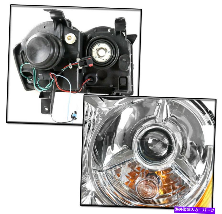 USヘッドライト 2008年2009年の2010年ジープグランドチェロキークロームプロジェクターヘッドライトランプW / LED DRL FOR 2008 2009 2010 JEEP GRAND CHEROKEE CHROME PROJECTOR HEADLIGHT LAMP W/LED DRL【並行輸入品】｜Us Custom Parts Shop USDM