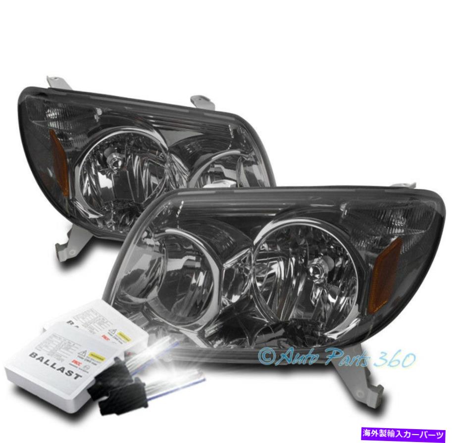 USヘッドライト 03-05トヨタ4Runnerの煙の交換用クリスタルヘッドライトランプW / 6000K HID FOR 03-05 TOYOTA 4RUNNER SMOKE REPLACEMENT CRYSTAL HEADLIGHT LAMP W/6000K HID【並行輸入品】｜Us Custom Parts Shop USDM