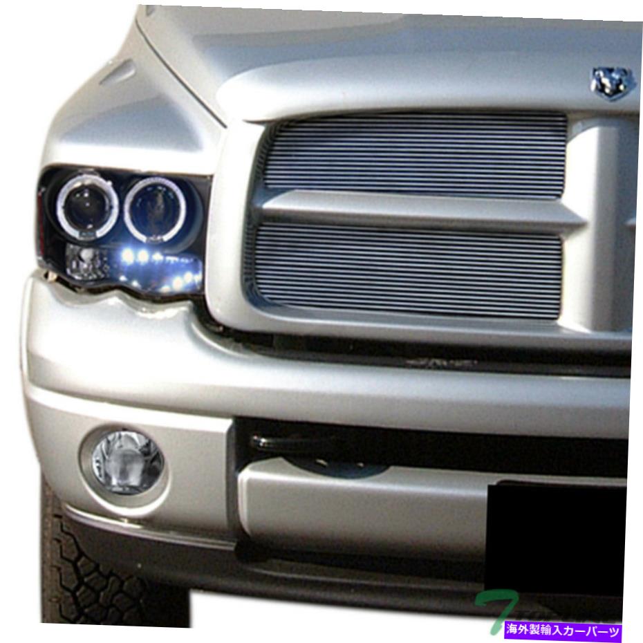 USヘッドライト 2002-2005 Dodge RAM LED Haloプロジェクターヘッドライトシグナルアンバー - BLKのトップライン Topline For 2002-2005 Dodge Ram LED Halo Projector Headlights Signal Amber - Blk【並行輸入品】