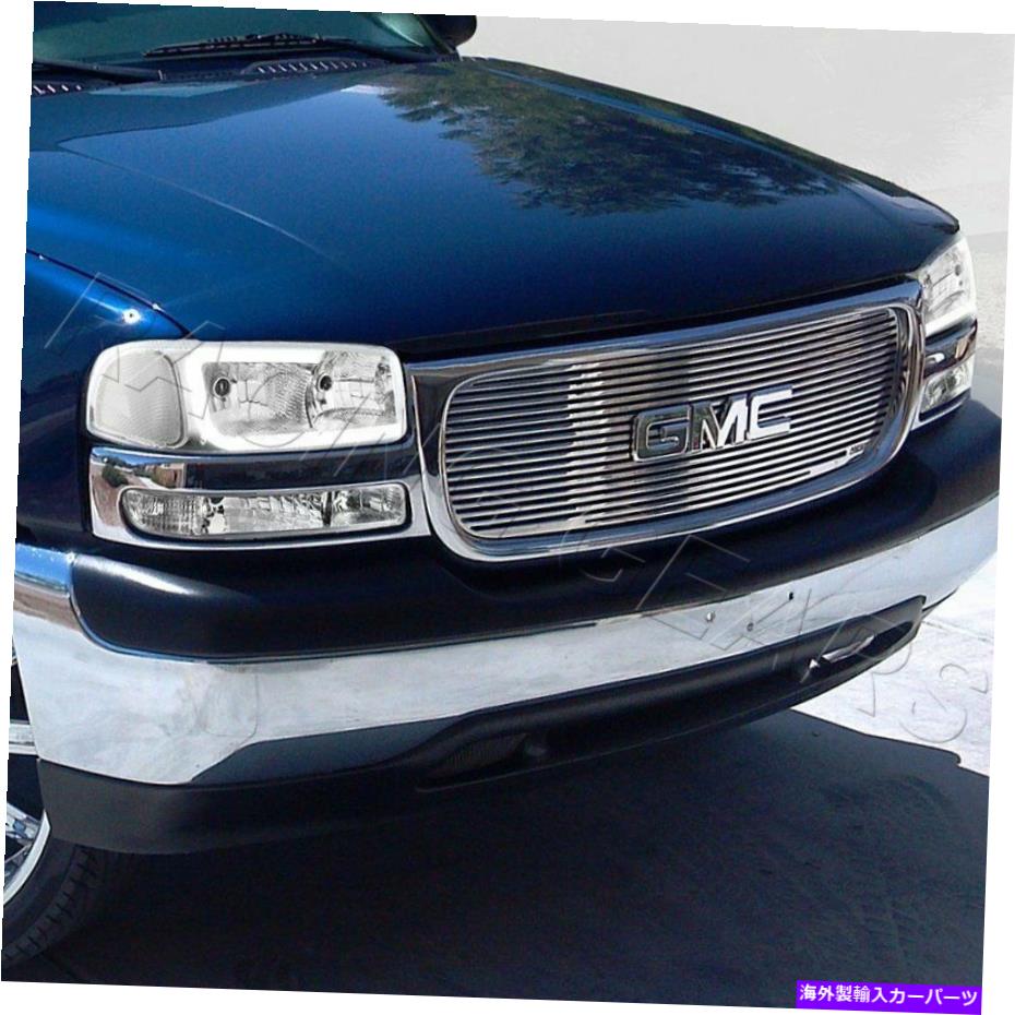 USヘッドライト GMC Yukon / Sierra 1500 2500ブラックDRL LEDヘッドライト+バンパーW /クリアリフレクタ FOR GMC YUKON/SIERRA 1500 2500 BLACK DRL LED HEADLIGHTS+BUMPER W/CLEAR REFLECTOR【並行輸入品】