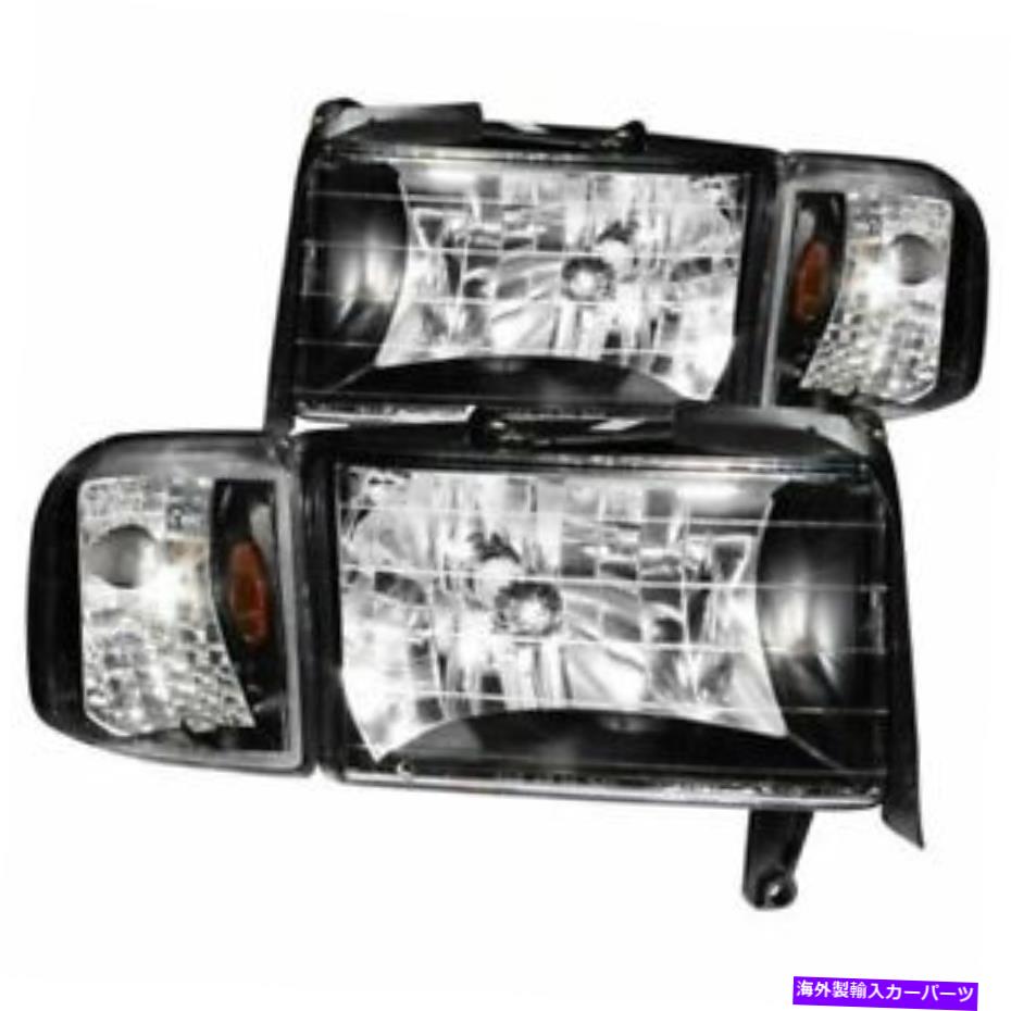USヘッドライト Anzo 111067クリスタルヘッドライトブラッククリア1994-2001 RAM 1500 2500 3500 ANZO 111067 CRYSTAL HEADLIGHTS BLACK CLEAR 1994-2001 Ram 1500 2500 3500【並行輸入品】|Us Custom Parts Shop USDM