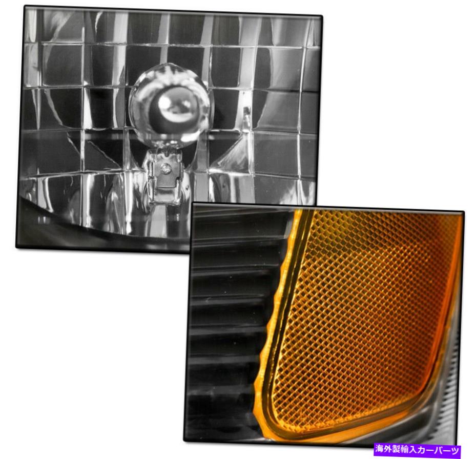 USヘッドライト 2001-2005フォードエクスプローラスポーツトラックブラックヘッドライト+ LEDシグナルDRL W / HID FOR 2001-2005 FORD EXPLORER SPORT TRAC BLACK HEADLIGHTS +LED SIGNAL DRL W/HID【並行輸入品】