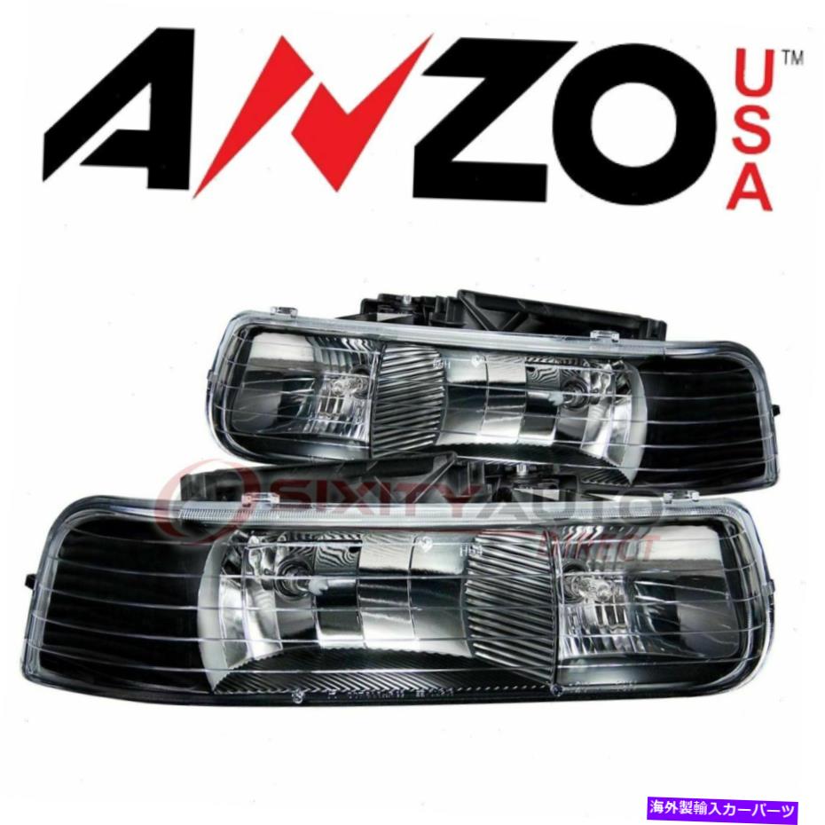 USヘッドライト 2001年から2002年のシボレーSilverado 3500のためのアンツサヘッドライトセット - 電気Nb AnzoUSA Headlight Set for 2001-2002 Chevrolet Silverado 3500 - Electrical nb【並行輸入品】