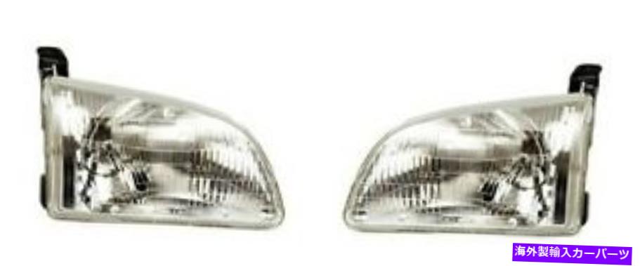 USヘッドライト 98 99 00 Toyota Sienna Mini Van Headlightペアの両方の新しいヘッドランプの正面を設定 98 99 00 Toyota Sienna Mini Van Headlight Pair Set Both NEW Headlamp Front【並行輸入品】｜Us Custom Parts Shop USDM