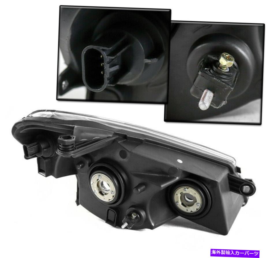 USヘッドライト 2007-2010 Chrysler Sebringの交換の黒いヘッドライトW / Bumper Blue LED DRL FOR 2007-2010 CHRYSLER SEBRING REPLACEMENT BLACK HEADLIGHT W/BUMPER BLUE LED DRL【並行輸入品】