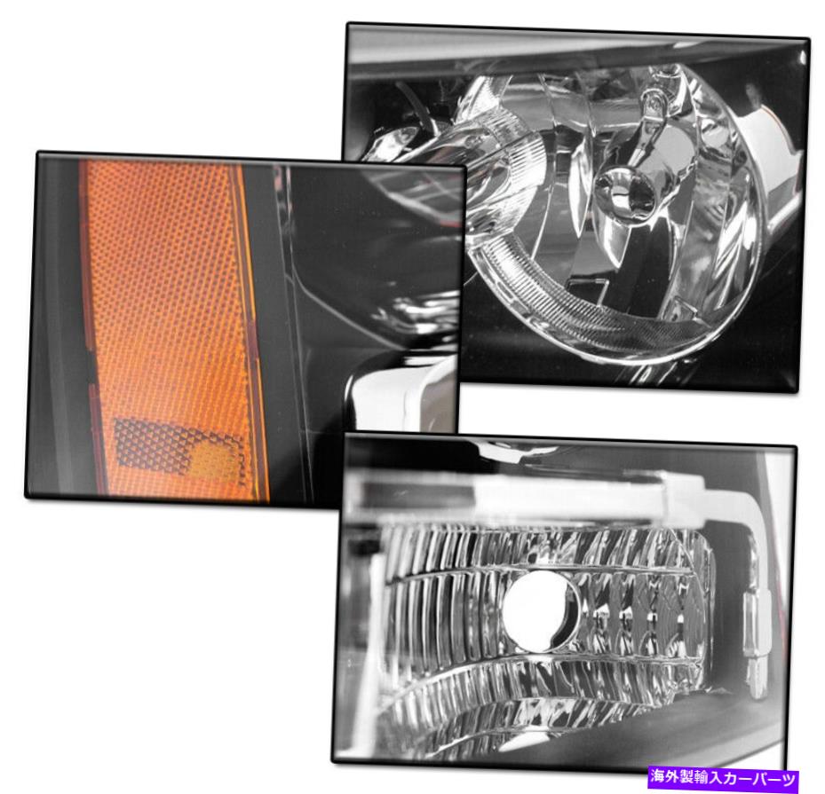 USヘッドライト 2007-2014シボレ郊外/タホブラックヘッドライトランプ+青いLEDバンパーDRL + 6K HID 2007-2014 CHEVY SUBURBAN/TAHOE BLACK HEADLIGHTS LAMP +BLUE LED BUMPER DRL+6K HID【並行輸入品】