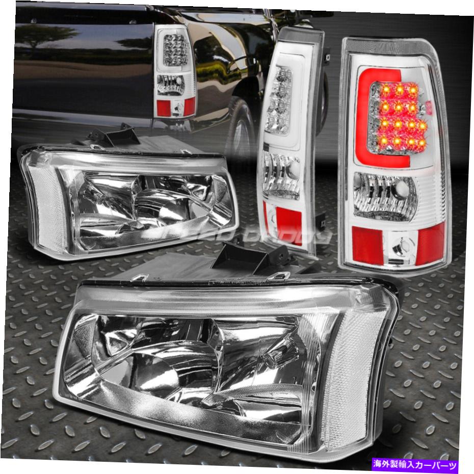 USヘッドライト クローム+クリアコーナーヘッドライト+ 3D LEDバーブレーキ/テールライト03-07 Silverado CHROME+CLEAR CORNER HEADLIGHT+3D LED BAR BRAKE/TAIL LIGHT FOR 03-07 SILVERADO【並行輸入品】｜Us Custom Parts Shop USDM 48,548円