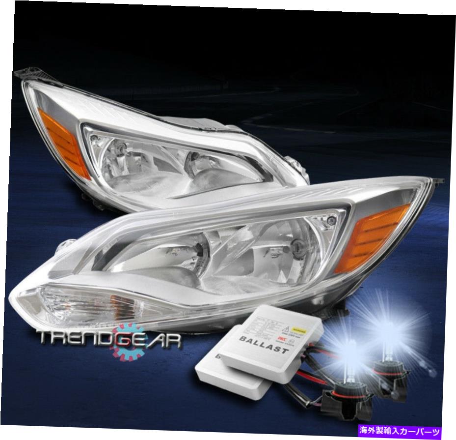 USヘッドライト 2012-2014フォードフォーカス交換用ヘッドライトヘッドランプユーロChrome W / 8K HIDキット FOR 2012-2014 FORD FOCUS REPLACEMENT HEADLIGHT HEADLAMP EURO CHROME W/8K HID KIT【並行輸入品】｜Us Custom Parts Shop USDM