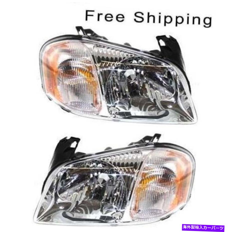 USヘッドライト ハロゲンヘッドランプアセンブリセット2 LH&RHサイドフィット2001-2004マツダトリビュート Halogen Head Lamp Assembly Set of 2 LH & RH Side Fits 2001-2004 Mazda Tribute【並行輸入品】|Us Custom Parts Shop USDM
