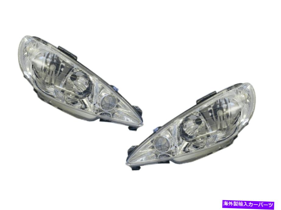 USヘッドライト * Peugeot 206 XR 6/2003 -11/2007 LH + RH用*新*ヘッドライトランプペア（クリスタル） *NEW* HEADLIGHT LAMP PAIR (CRYSTAL) for PEUGEOT 206 XR 6/2003 -11/2007 LH + RH【並行輸入品】