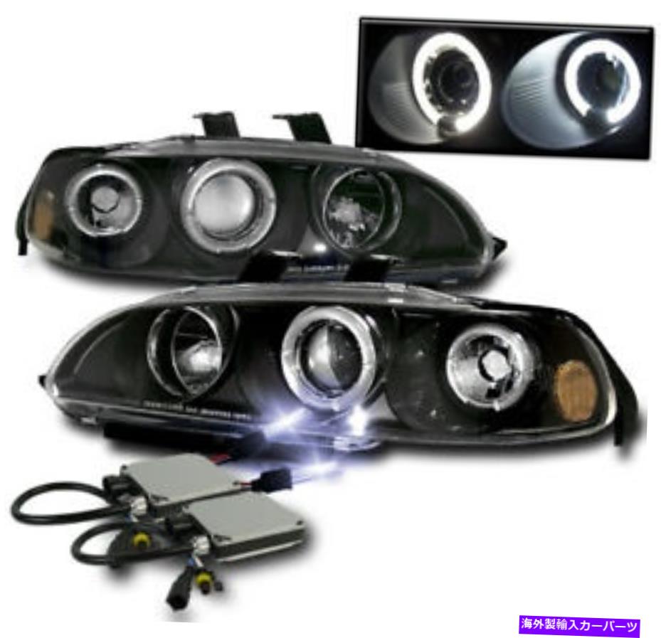 USヘッドライト 1992年から1995年ホンダシビック2 / 3DRブラックセットHaloプロジェクターヘッドライトランプ+ 10K HID FOR 1992-1995 HONDA CIVIC 2/3DR BLACK SET HALO PROJECTOR HEADLIGHTS LAMP+10K HID【並行輸入品】｜Us Custom Parts Shop USDM 48,548円
