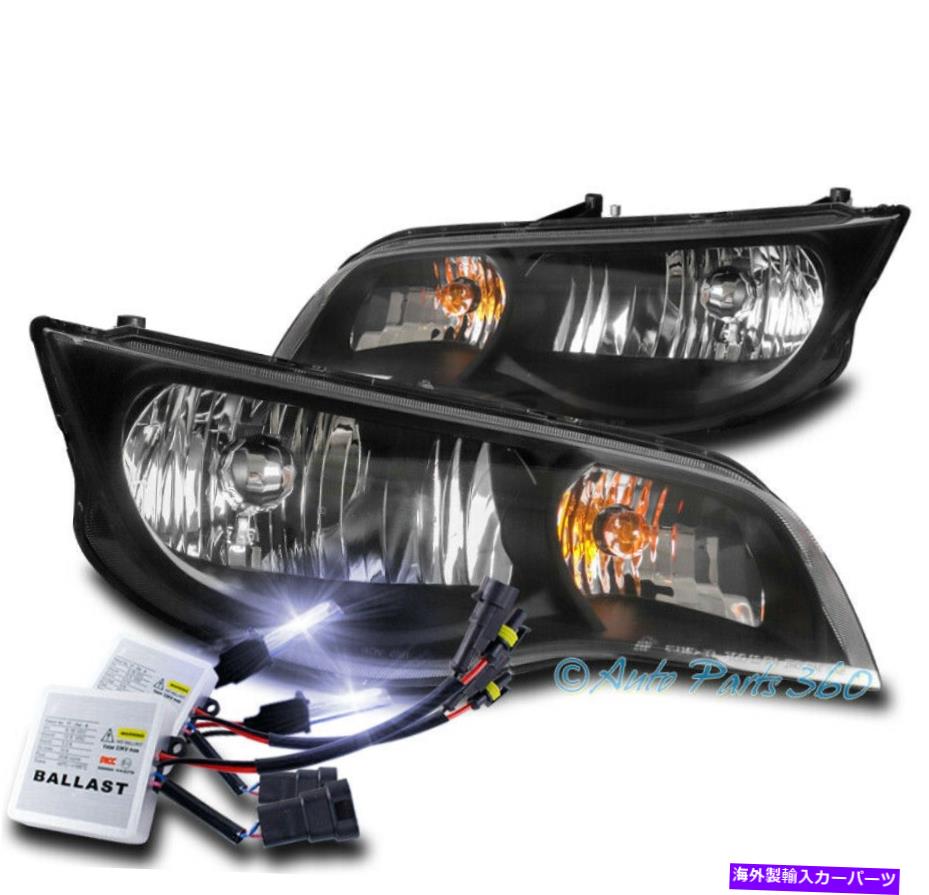 USヘッドライト 03-07サターンイオンクーペ2DR交換ヘッドライトヘッドランプブラック+ 10K HIDキット FOR 03-07 SATURN ION COUPE 2DR REPLACEMENT HEADLIGHT HEADLAMP BLACK +10K HID KIT【並行輸入品】|Us Custom Parts Shop USDM