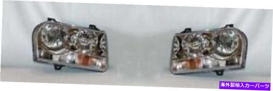 USヘッドライト 2008-2009 Chrysler 300 V6ヘッドライトドライバー&旅客LH + RH For 2008-2009 Chrysler 300 V6 Headlights Driver & Passenger LH+RH【並行輸入品】|Us Custom Parts Shop USDM
