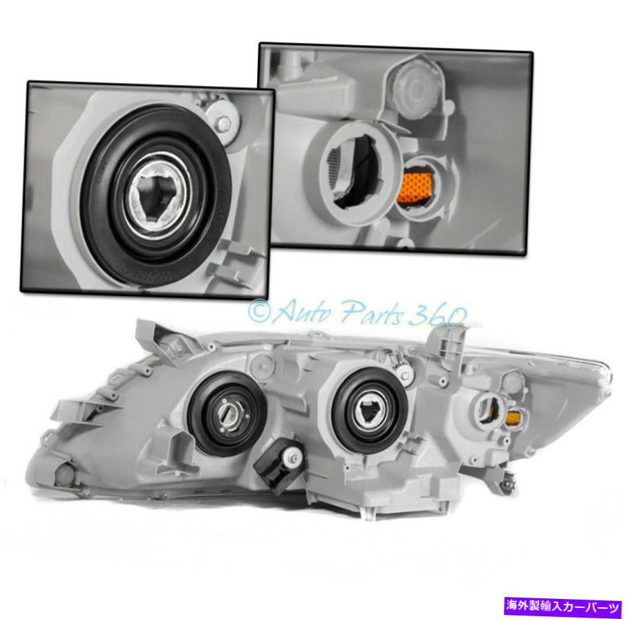 USヘッドライト 07-09トヨタカムリプロジェクターブラックヘッドライトランプW /青LED DRL信号+ HID FOR 07-09 TOYOTA CAMRY PROJECTOR BLACK HEADLIGHT LAMP W/BLUE LED DRL SIGNAL+HID【並行輸入品】